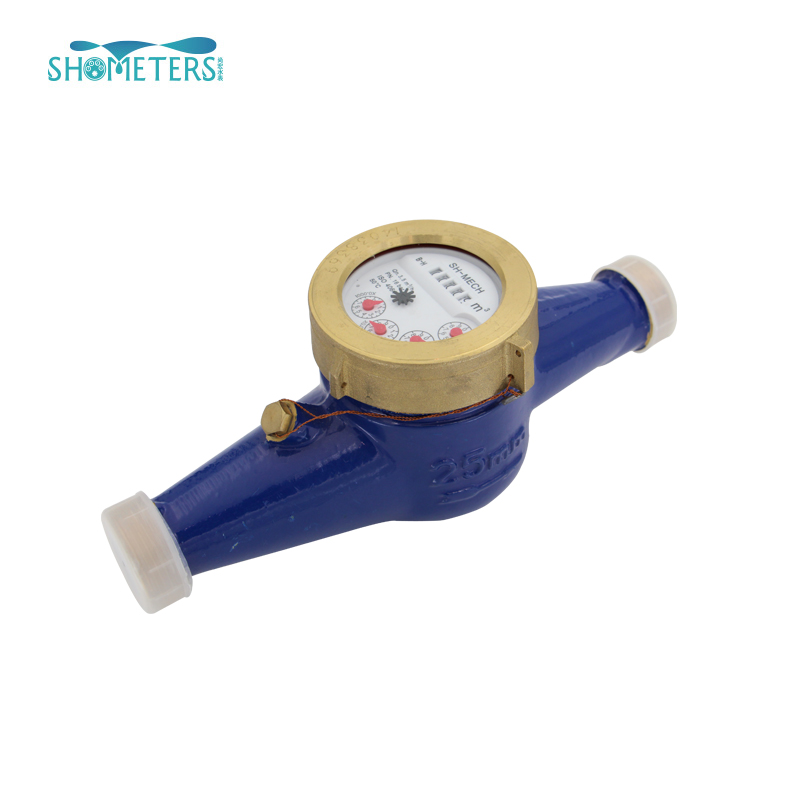 DN25 Brass B Class Brass Body Water Meter Multi Jet Water Meter In ...