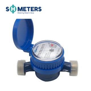 3/4 inch single jet vane wheel brass gallon water meter
