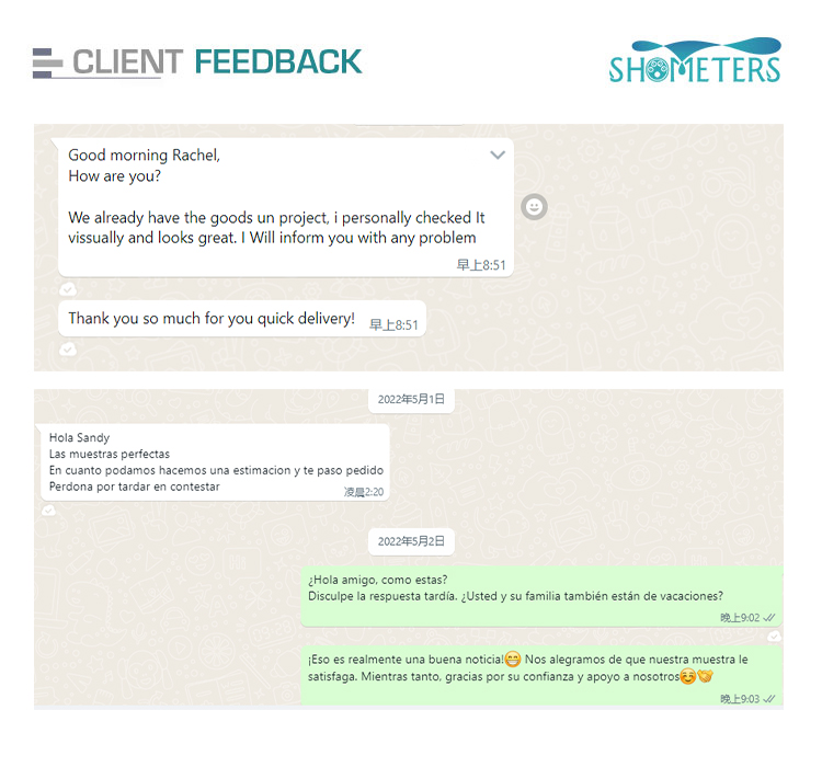 S. H.meters customer feedback