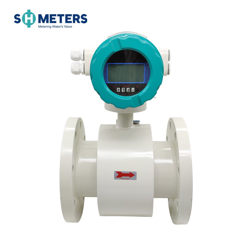 sewage intelligent industrial fluids small electromagnetic flowmeter