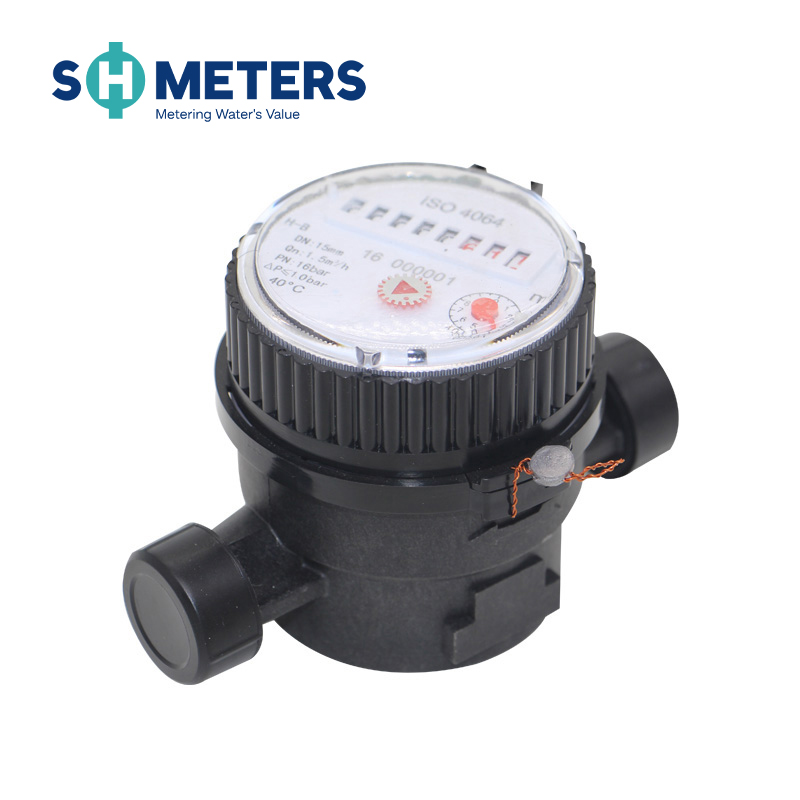 Professional Custom Single Jet Water Meter for Plastic Body Cold Water