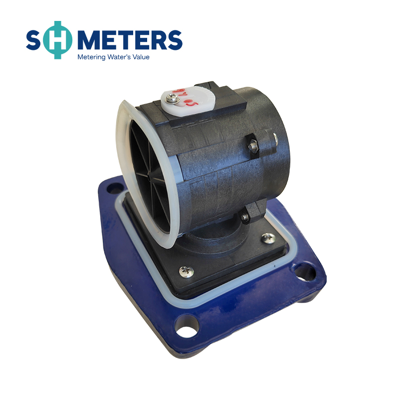 Cast iron bulk pulse output woltmann water meter
