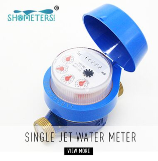 Single Jet Water Meter Brass Pulse Output Domestic