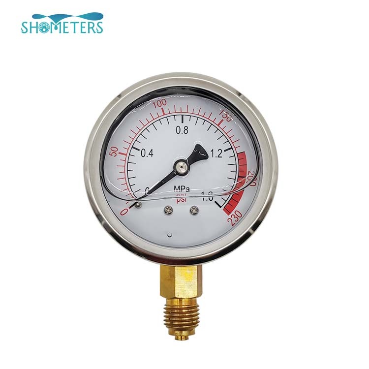 4inch stainless steel fuel pressure gauge