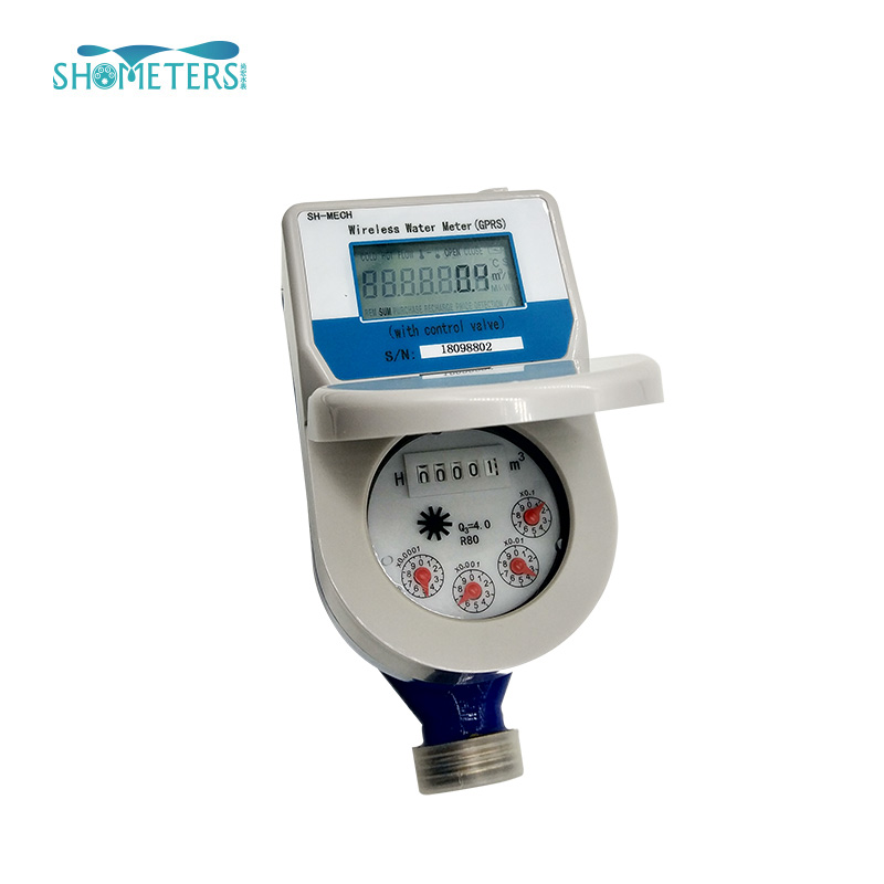 DN20 2g gsm gprs wireless valve control water meter iot remote reading